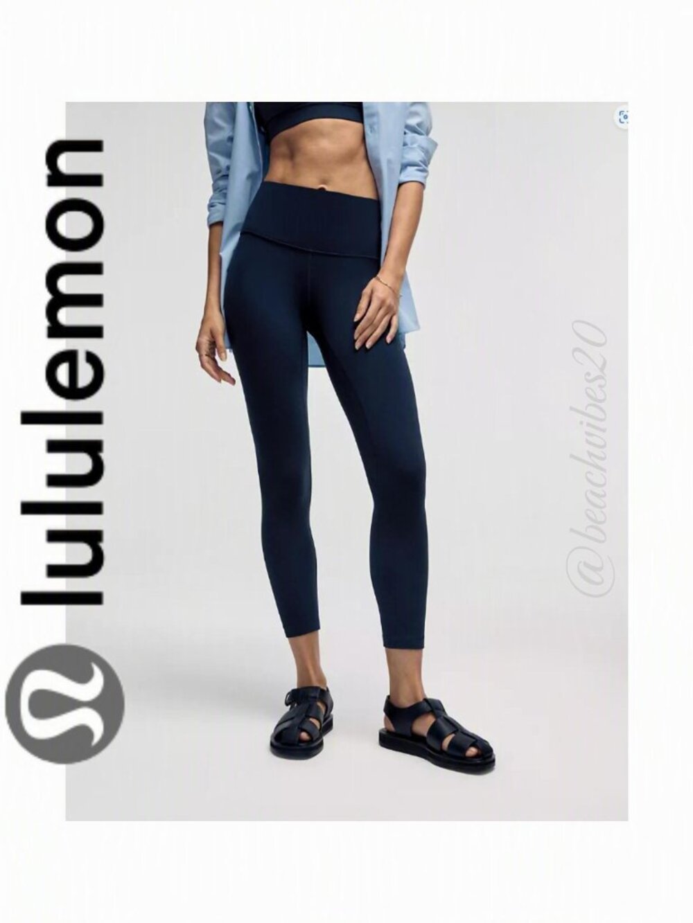 LULULEMON ATHLETICA Align™ High-Rise Pant 25" True Navy 4 NWOT LL-140